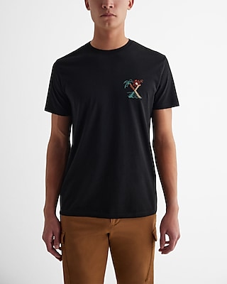 Tropical X Logo Graphic Perfect Pima Cotton T-Shirt