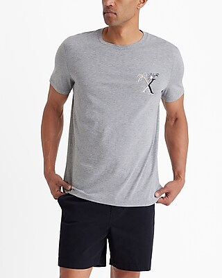 Tropical X Logo Graphic Perfect Pima Cotton T-Shirt