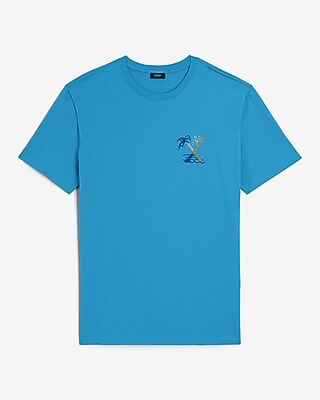 Tropical X Logo Graphic Perfect Pima Cotton T-Shirt