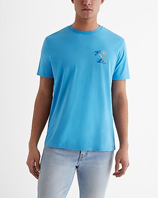 Tropical X Logo Graphic Perfect Pima Cotton T-Shirt