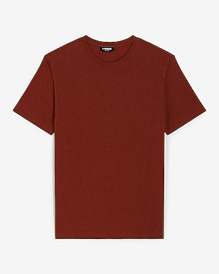 Solid Linen-Blend T-Shirt