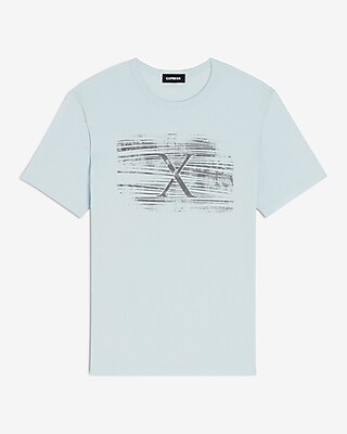 Blue Textured Logo Graphic T-Shirt - image 4