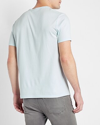 Blue Textured Logo Graphic T-Shirt - image 3