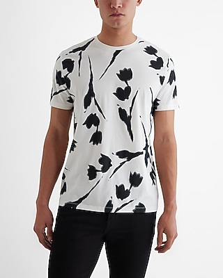 Abstract Floral Graphic T-Shirt