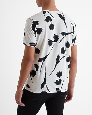 Abstract Floral Graphic T-Shirt
