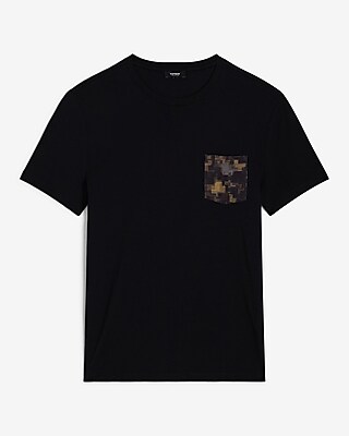 Pixel Camo Perfect Pima Cotton T-Shirt