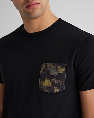 Pixel Camo Perfect Pima Cotton T-Shirt