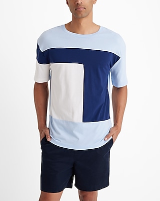 color blocked perfect pima cotton t-shirt