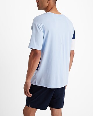 Color Blocked Perfect Pima Cotton T-Shirt