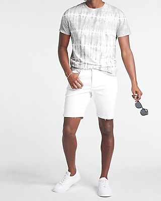 Tie Dye Slub Crew Neck T-Shirt