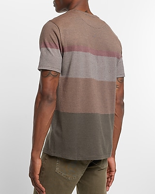 LUX PIQUE YD FURMAN STRIPE TEE-9513:SPORT NAVY:XS