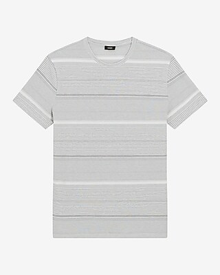 Striped Luxe Pique Crew Neck T-Shirt - image 5