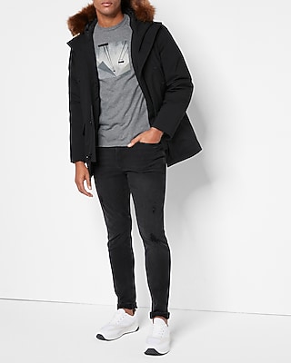 Gray Abstract Graphic T-Shirt