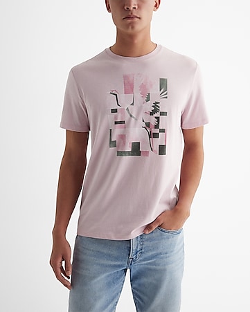  Pink - Men's T-Shirts / Men's Tops, Tees & Shirts: Clothing,  Shoes & Accessories
