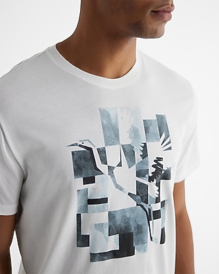 Cubed Crane Perfect Pima Cotton Graphic T-Shirt