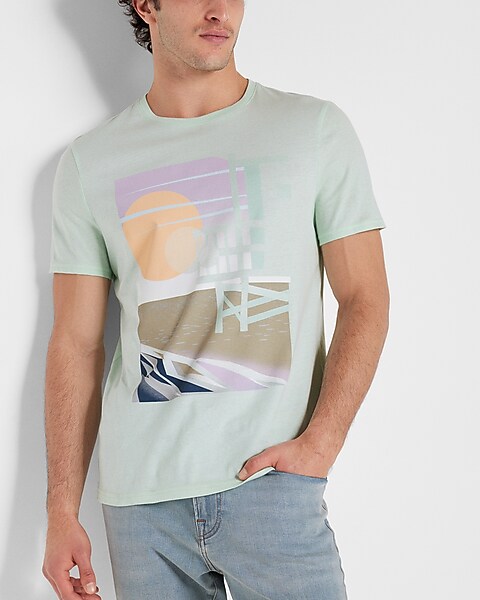 homoseksueel Nederigheid Rusteloosheid Beach Graphic T-shirt | Express