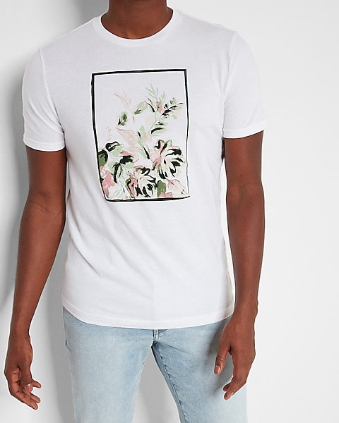 ‘Flower Tapestry Print T-Shirt’