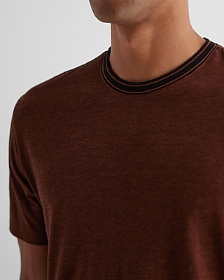 Striped Collar Perfect Pima Cotton T-Shirt