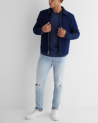 Striped Collar Perfect Pima Cotton T-Shirt