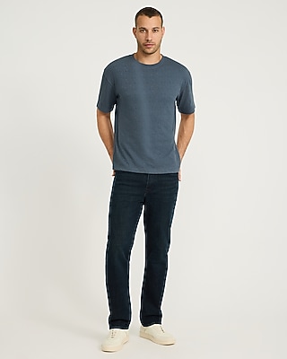 Classic Fit Textured Herringbone Jacquard T-Shirt