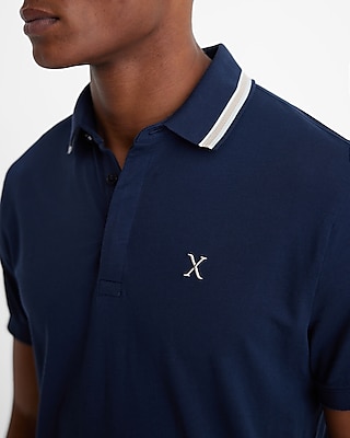 Tipped Collar X-Logo Perfect Pima Cotton Polo