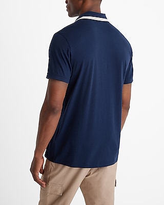 Tipped Collar X-Logo Perfect Pima Cotton Polo