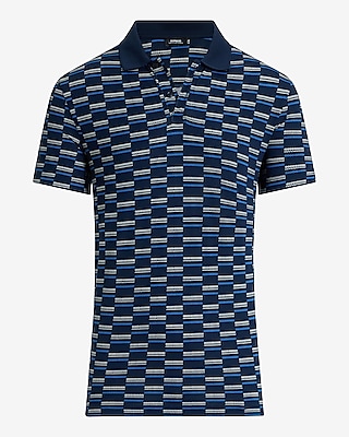 Broken Stripe Pique Everyday Performance Polo