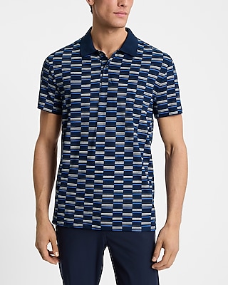 Broken Stripe Pique Everyday Performance Polo