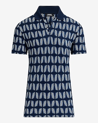 Abstract Geo Pique Everyday Performance Polo