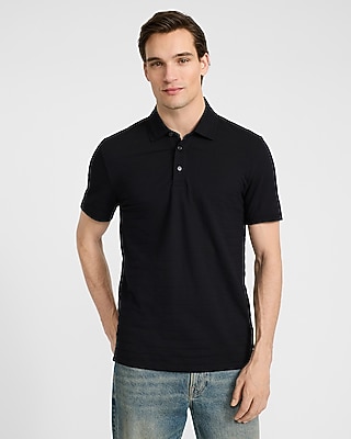 Textured Stripe Luxe Pique Polo