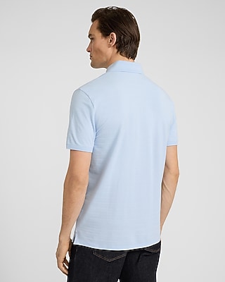 Textured Stripe Luxe Pique Polo