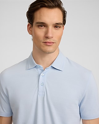 Textured Stripe Luxe Pique Polo