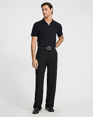 Textured Cotton-Blend Quarter Zip Polo - image 3