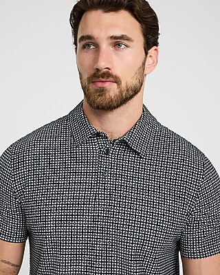 Geo Block Jacquard Polo - thumbnail 7