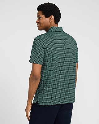 Geo Block Jacquard Polo