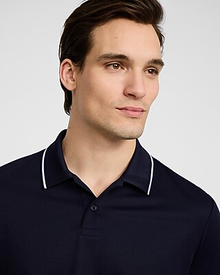 Contrast Tipped Everyday Performance Polo