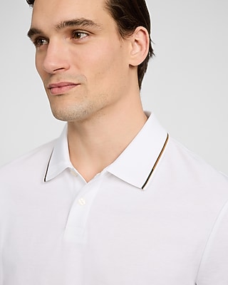 Contrast Tipped Everyday Performance Polo