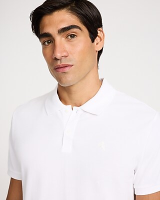 Mini Emblem Logo Cotton Pique Polo