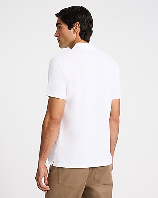 Mini Emblem Logo Cotton Pique Polo
