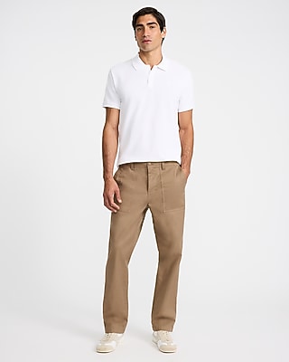 Mini Emblem Logo Cotton Pique Polo
