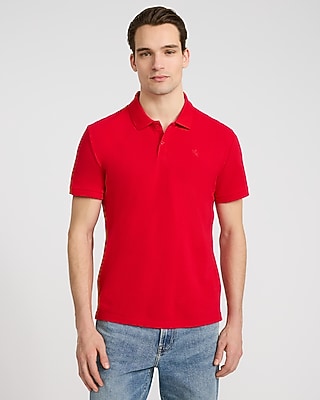 Mini Emblem Logo Cotton Pique Polo