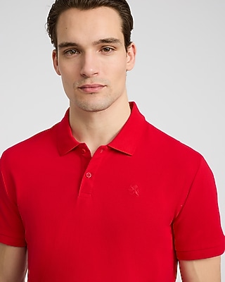 Mini Emblem Logo Cotton Pique Polo