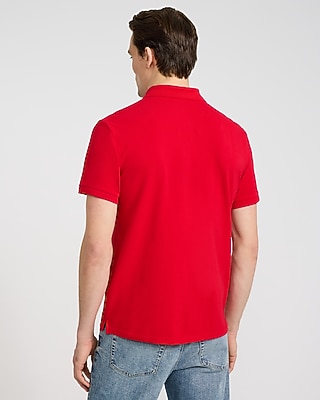 Mini Emblem Logo Cotton Pique Polo