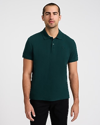 Mini Emblem Logo Cotton Pique Polo