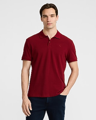 Mini Emblem Logo Cotton Pique Polo