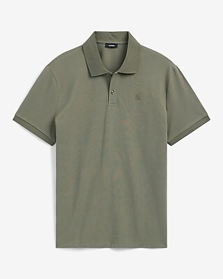 Mini Emblem Logo Cotton Pique Polo