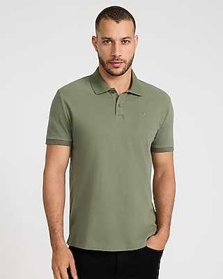Mini Emblem Logo Cotton Pique Polo