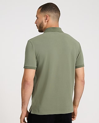 Mini Emblem Logo Cotton Pique Polo