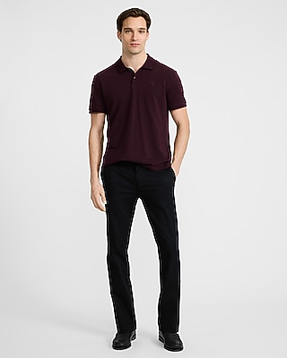 Mini Emblem Logo Cotton Pique Polo