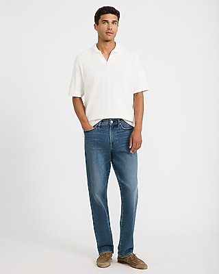 Classic Fit Textured Striped Johnny Collar Polo